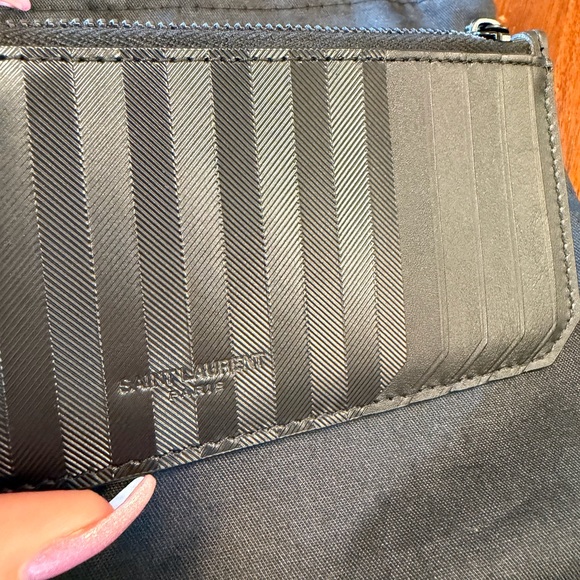 Saint Laurent Fragments Zippered Card Case